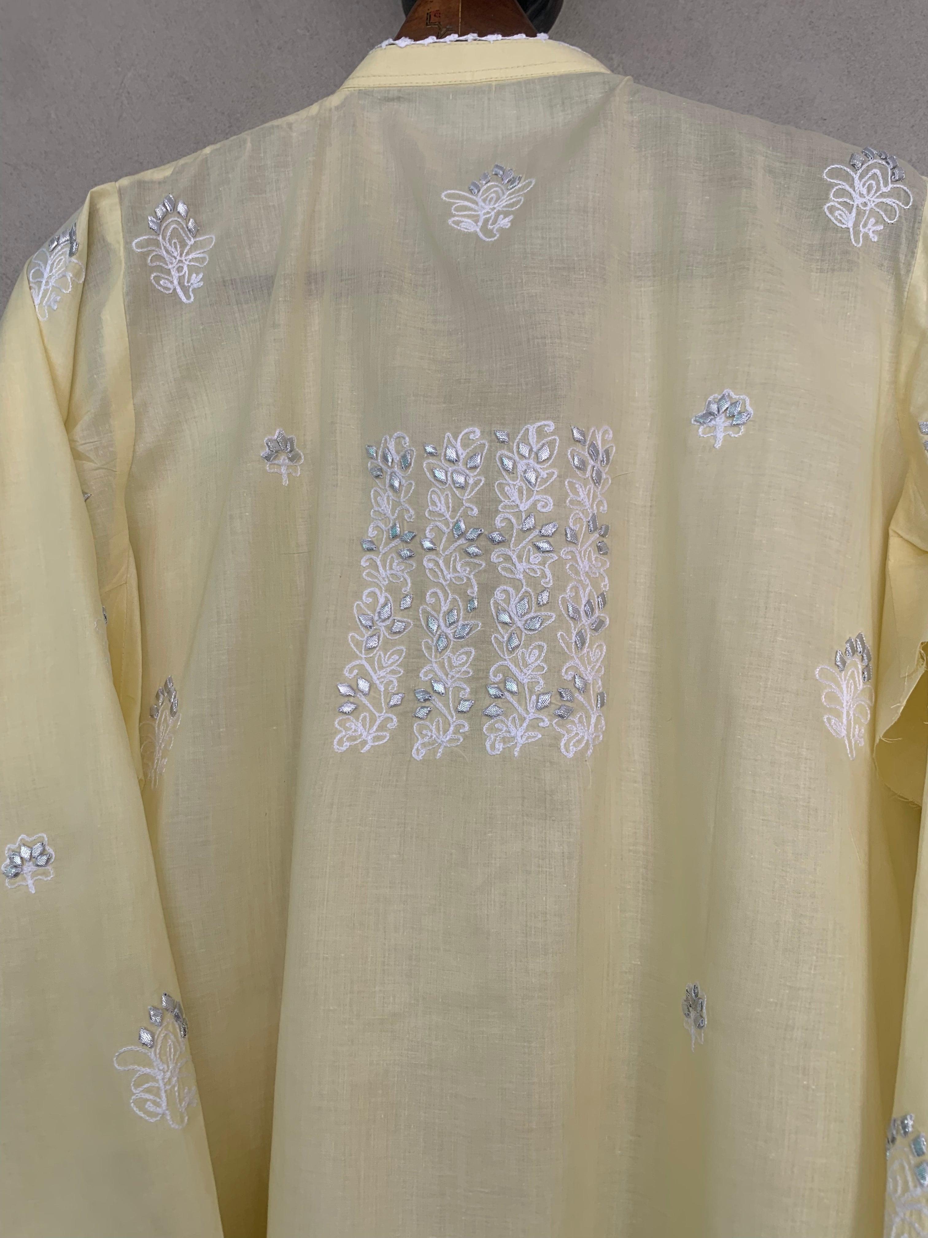 Yellow gota kurta